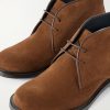 Leather-Trimmed Suede Desert Boots - CU Leather-Trimmed Suede Desert Boots - CU