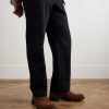 Leather-Trimmed Suede Desert Boots - OU Leather-Trimmed Suede Desert Boots - OU