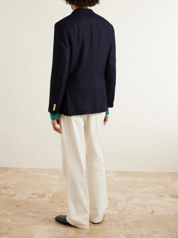 Cashmere-Gauze Blazer - BK Cashmere-Gauze Blazer - BK