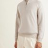 Cashmere and Silk-Blend Half-Zip Sweater - FR Cashmere and Silk-Blend Half-Zip Sweater - FR