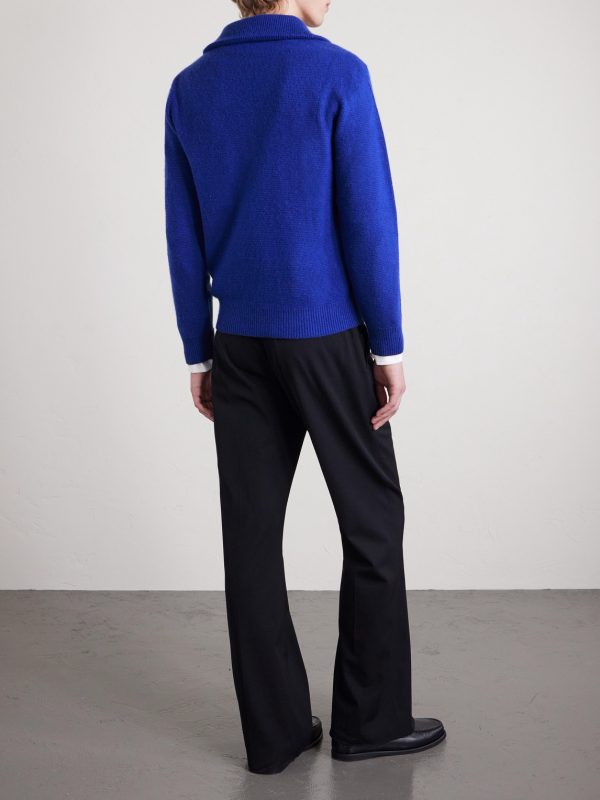 Cashmere and Silk-Blend Half-Zip Sweater - BK Cashmere and Silk-Blend Half-Zip Sweater - BK