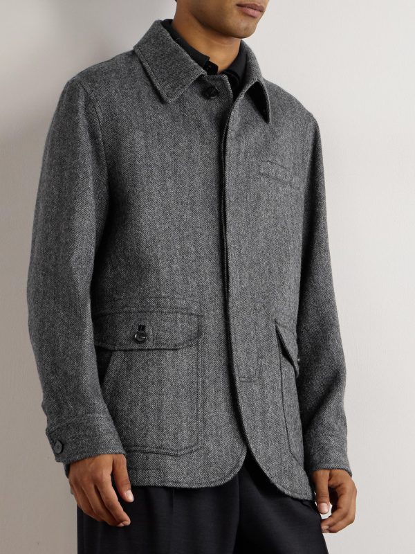 Herringbone Alpaca Chore Jacket - FR Herringbone Alpaca Chore Jacket - FR