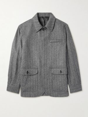 Herringbone Alpaca Chore Jacket