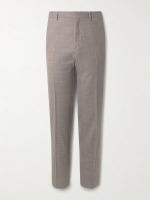 Slim-Fit Straight-Leg Textured-Wool Suit Trousers Slim-Fit Straight-Leg Textured-Wool Suit Trousers