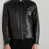 Leather Blouson Jacket - FR Leather Blouson Jacket - FR