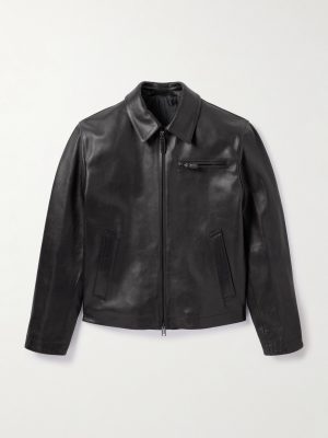 Leather Blouson Jacket