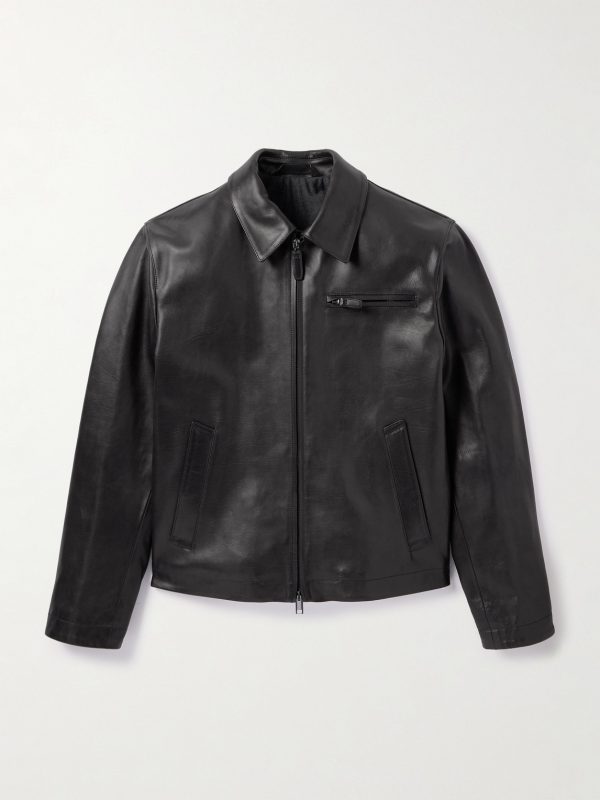 Leather Blouson Jacket Leather Blouson Jacket
