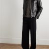 Leather Blouson Jacket - OU Leather Blouson Jacket - OU