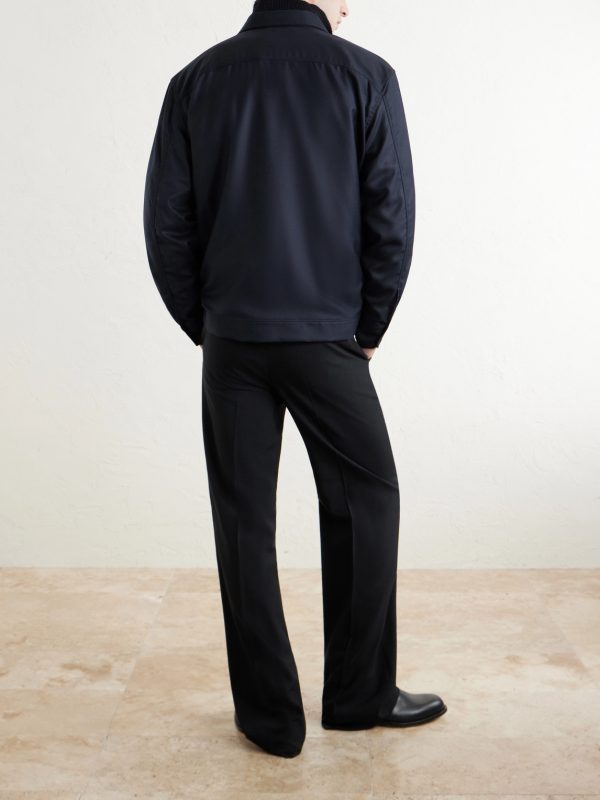 Wool and Cashmere-Blend Twill Overshirt - BK Wool and Cashmere-Blend Twill Overshirt - BK