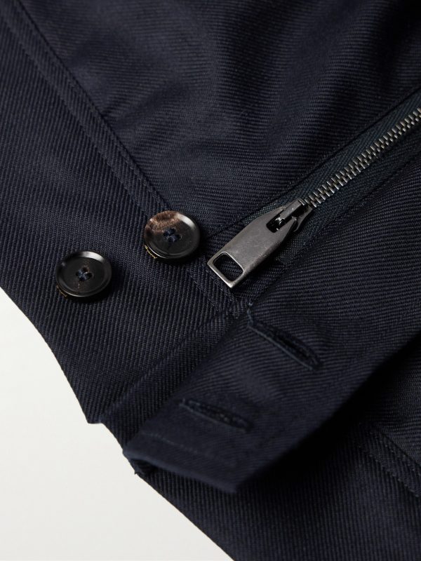 Wool and Cashmere-Blend Twill Overshirt - E1 Wool and Cashmere-Blend Twill Overshirt - E1