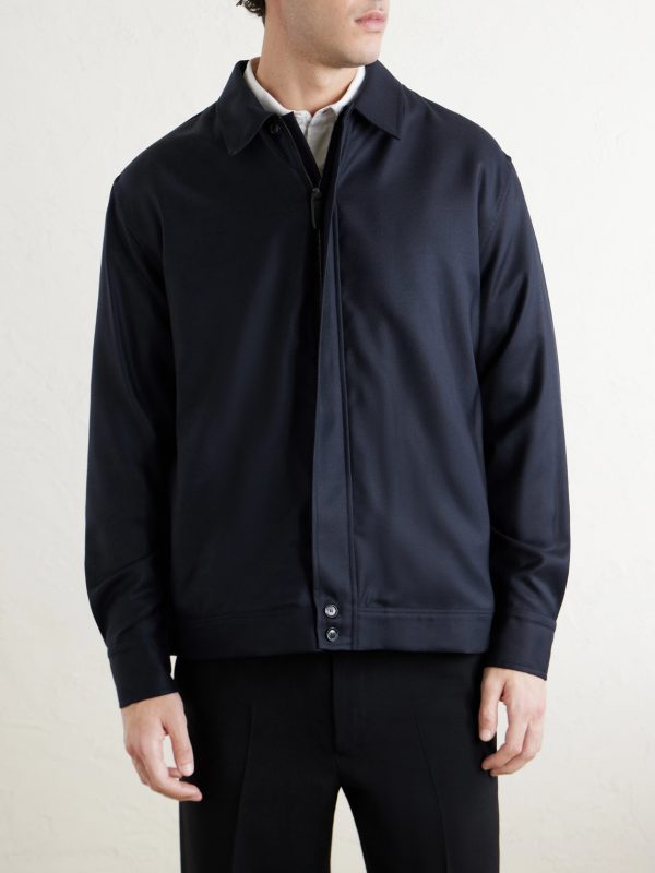 Wool and Cashmere-Blend Twill Overshirt - FR Wool and Cashmere-Blend Twill Overshirt - FR