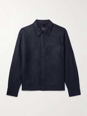 Wool and Cashmere-Blend Twill Overshirt