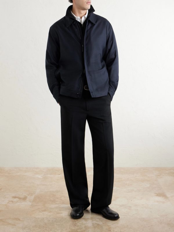Wool and Cashmere-Blend Twill Overshirt - OU Wool and Cashmere-Blend Twill Overshirt - OU