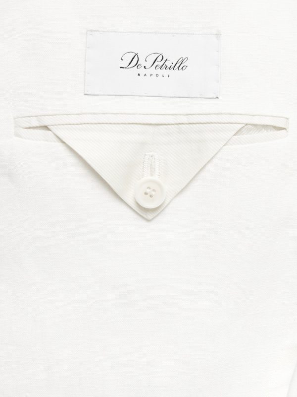 Cantone Shawl-Collar Double-Breasted Linen Tuxedo Jacket - E1 Cantone Shawl-Collar Double-Breasted Linen Tuxedo Jacket - E1