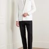 Cantone Shawl-Collar Double-Breasted Linen Tuxedo Jacket - OU Cantone Shawl-Collar Double-Breasted Linen Tuxedo Jacket - OU