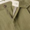Slim-Fit Pleated Linen Suit Trousers - E1