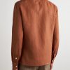 Camp-Collar Linen Shirt - BK