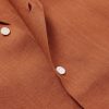 Camp-Collar Linen Shirt - CU