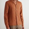 Camp-Collar Linen Shirt - FR
