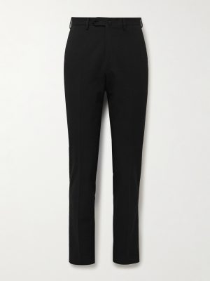 Slim-Fit Cotton-Blend Seersucker Suit Trousers