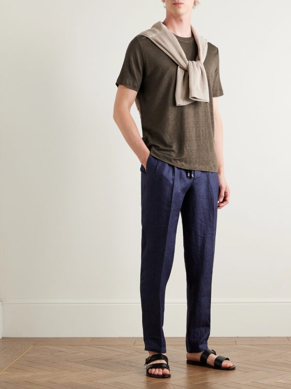 Linen-Jersey T-Shirt - OU Linen-Jersey T-Shirt - OU