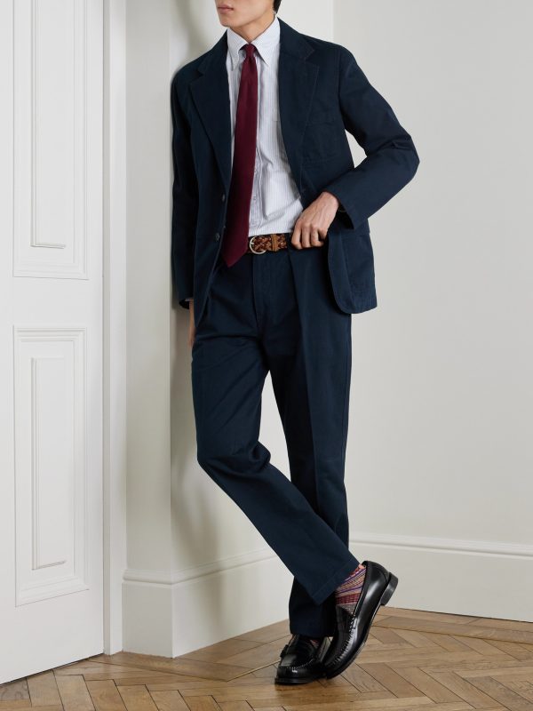 Button-Down Collar Striped Cotton Oxford Shirt - OU Button-Down Collar Striped Cotton Oxford Shirt - OU