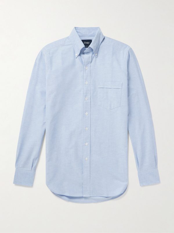 Button-Down Collar Cotton Oxford Shirt
