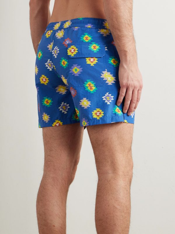Kelim Straight-Leg Mid-Length Printed Swim Shorts - BK Kelim Straight-Leg Mid-Length Printed Swim Shorts - BK