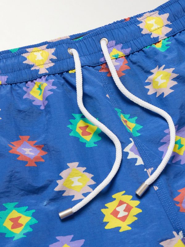 Kelim Straight-Leg Mid-Length Printed Swim Shorts - CU Kelim Straight-Leg Mid-Length Printed Swim Shorts - CU