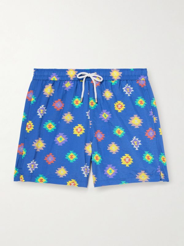 Kelim Straight-Leg Mid-Length Printed Swim Shorts Kelim Straight-Leg Mid-Length Printed Swim Shorts