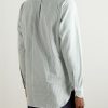 Button-Down Collar Striped Cotton Oxford Shirt - BK Button-Down Collar Striped Cotton Oxford Shirt - BK