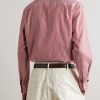 Cutaway-Collar Striped Cotton-Poplin Shirt - BK Cutaway-Collar Striped Cotton-Poplin Shirt - BK
