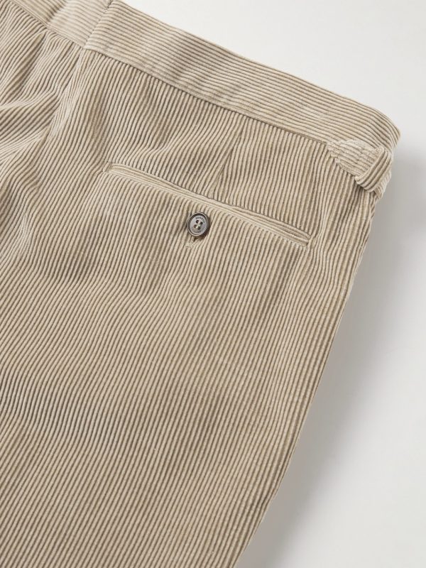 Straight-Leg Cotton and Cashmere-Blend Corduroy Suit Trousers - CU