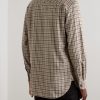 Checked Brushed Cotton and Cashmere-Blend Twill Shirt - BK Checked Brushed Cotton and Cashmere-Blend Twill Shirt - BK