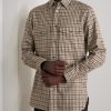 Checked Brushed Cotton and Cashmere-Blend Twill Shirt - FR Checked Brushed Cotton and Cashmere-Blend Twill Shirt - FR