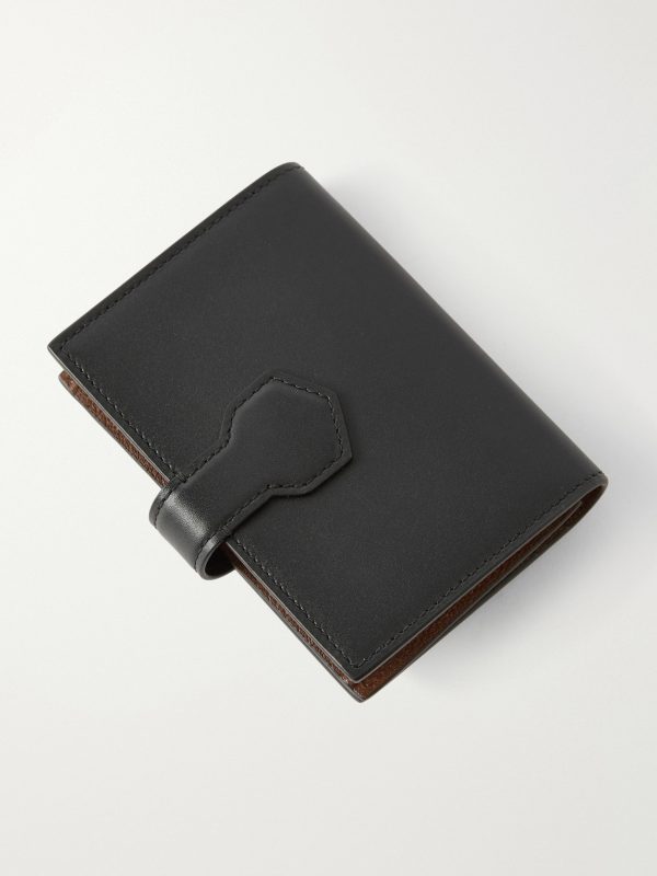 Alfred Business Card Case Patina-Leather Cardholder - BK Alfred Business Card Case Patina-Leather Cardholder - BK
