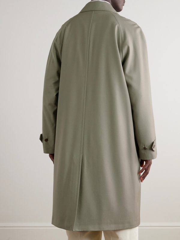 Super 130s Merino Wool-Twill Car Coat - BK Super 130s Merino Wool-Twill Car Coat - BK