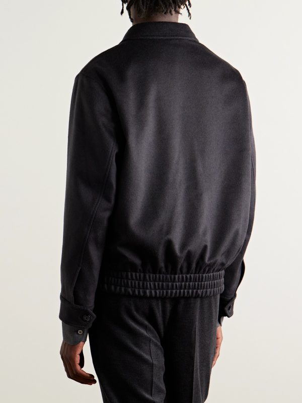 Cashmere and Wool-Blend Felt Blouson Jacket - BK