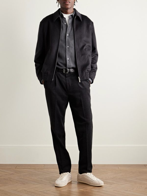Cashmere and Wool-Blend Felt Blouson Jacket - OU