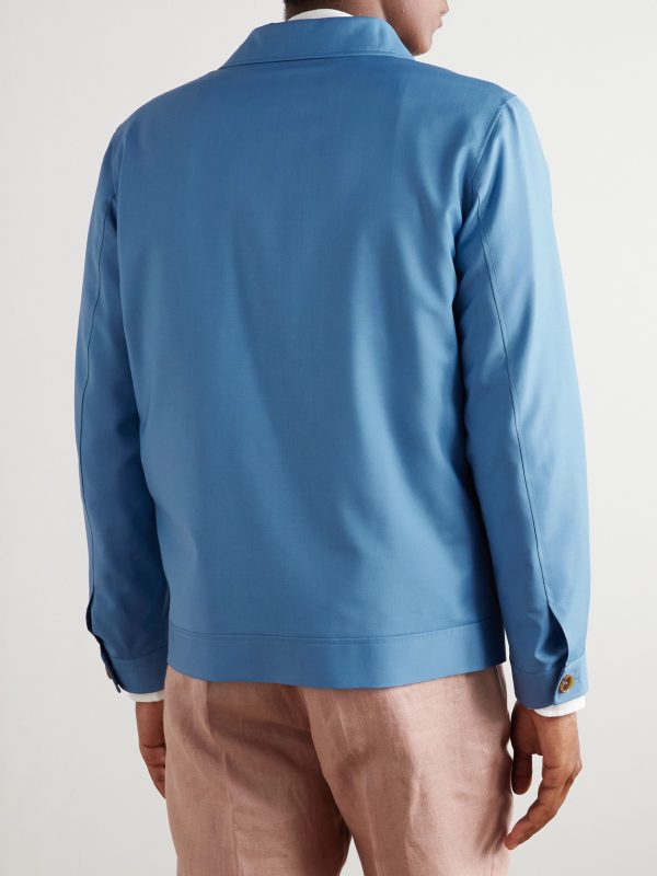 Wool and Mohair-Blend Blouson Jacket - BK Wool and Mohair-Blend Blouson Jacket - BK