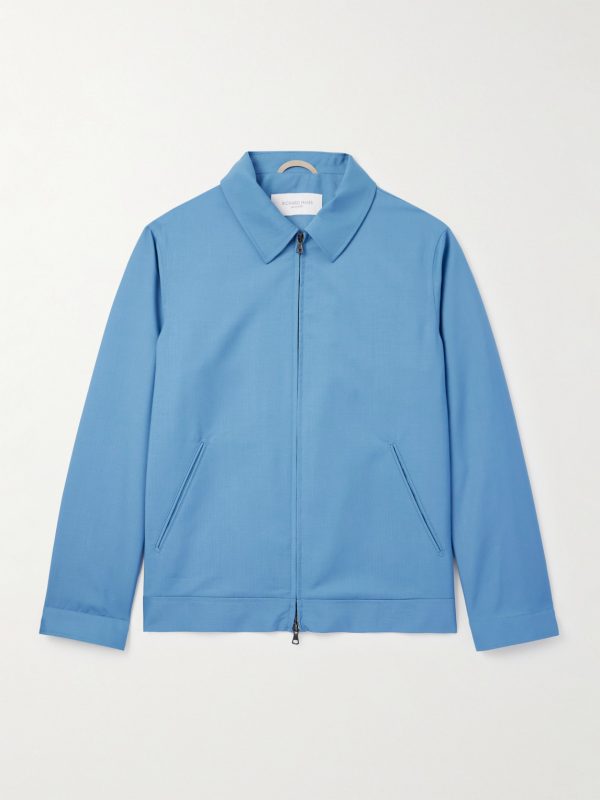 Wool and Mohair-Blend Blouson Jacket Wool and Mohair-Blend Blouson Jacket