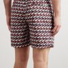 Straight-Leg Mid-Length Printed Recycled Swim Shorts - BK