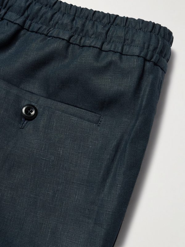 Straight-Leg Linen Trousers - CU