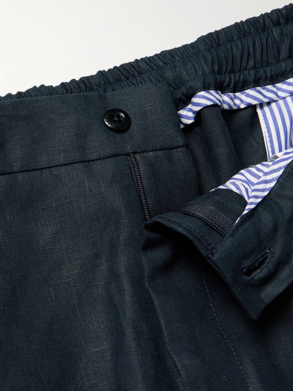 Straight-Leg Linen Trousers - E1