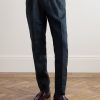 Straight-Leg Linen Trousers - FR