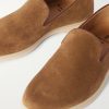 Mod Mare Leather-Trimmed Suede Loafers - CU Mod Mare Leather-Trimmed Suede Loafers - CU