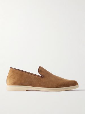 Mod Mare Leather-Trimmed Suede Loafers Mod Mare Leather-Trimmed Suede Loafers