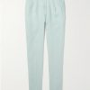 Straight-Leg Linen Drawstring Trousers Straight-Leg Linen Drawstring Trousers