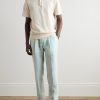 Straight-Leg Linen Drawstring Trousers - OU Straight-Leg Linen Drawstring Trousers - OU