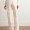 Slim-Fit Herringbone Linen and Silk-Blend Suit Trousers - BK